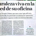 Texto pag 1 Naturaleza en la oficina-jardines verticales de terapia Urbana en Diario de Sevilla